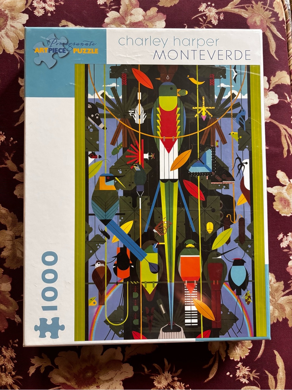 NEW Charley Harper 1000 Pc Puzzle MONTEVERDE Cloud Forest Costa Rica Pomegranate